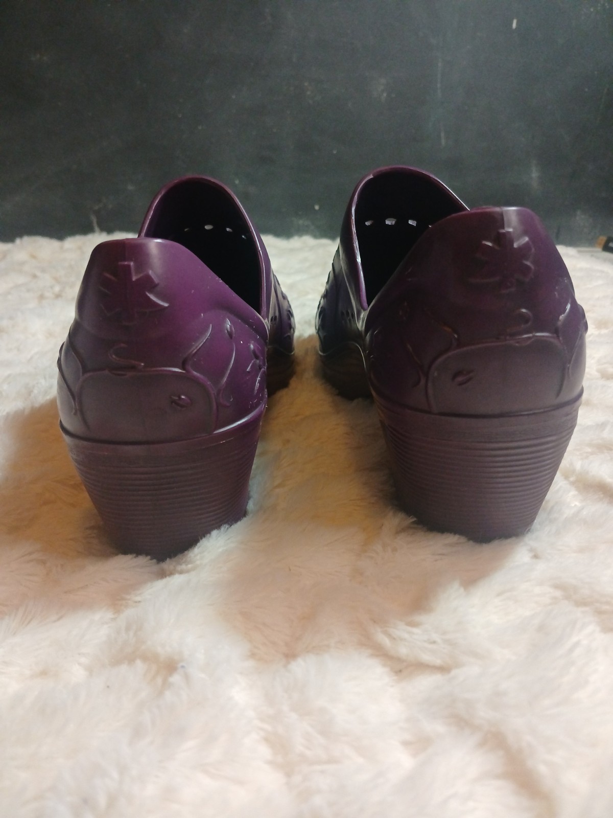 Dansko Pixie Purple Floral Embossed Work Nursing … - image 3