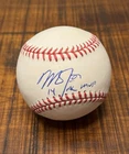 MIKE TROUT SIGNED AUTOGRAPHED OML BASEBALL W/ ‘14 AL MVP INSCRIPTION & JSA LOA
