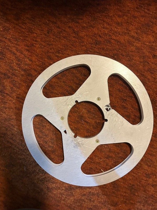Scotch Metal Aluminum Take Up Reel   1/4" tape  10.5"