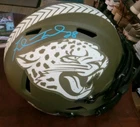 FRED TAYLOR  Salute to Service Signed Full Size Speed Rep Helmet Beckett COA