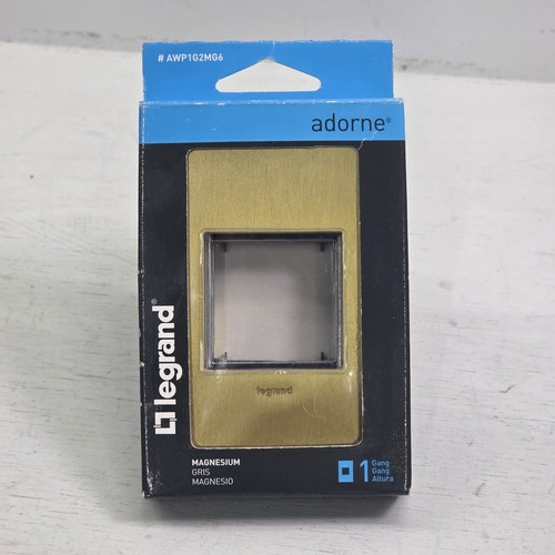 Legrand Adorne Satin Bronze 1-Gang Metal Wall Switch Plate NOB Wrong Box