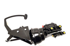 1955-1959 Chevy Truck Black Frame Mount Pedal Power Brake Booster Disc Disc Kit
