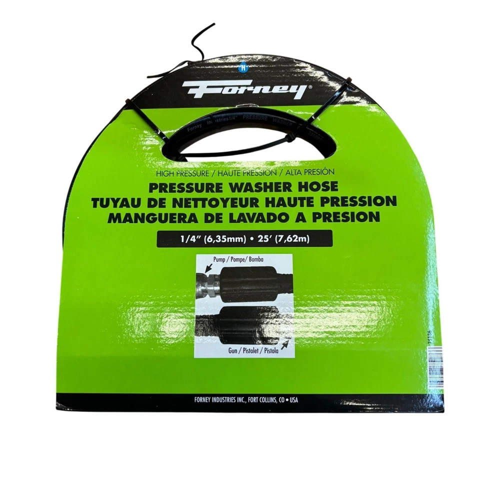 Manguera para lavadora a presión Forney 25 pies 3000 PSI 1/4 pulgadas Foto 2 de 2