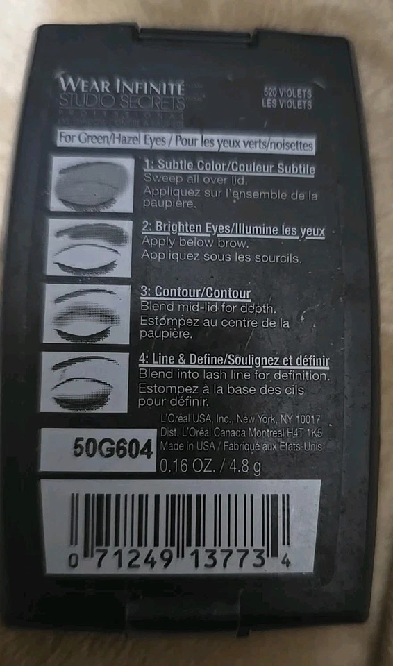 Loreal Wear Infinate Studio Secrets  Violets #520 - Image 2 of 2