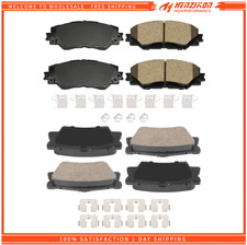 For 2006 - 2018 Toyota RAV4 Front & Rear Ceramic Disc Brake Pads