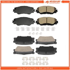 For 2006 - 2018 Toyota RAV4 Front & Rear Ceramic Disc Brake Pads