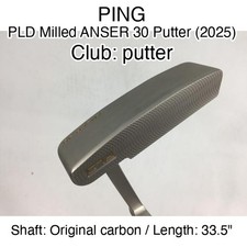 PING PLD Milled ANSER 30 Putter 2025 putter Putter 33.5" Original carbon Right