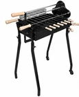 SUPERIOR Cyprus BBQ Charcoal Rotisserie FOUKOU Grill Set with FREE Motor