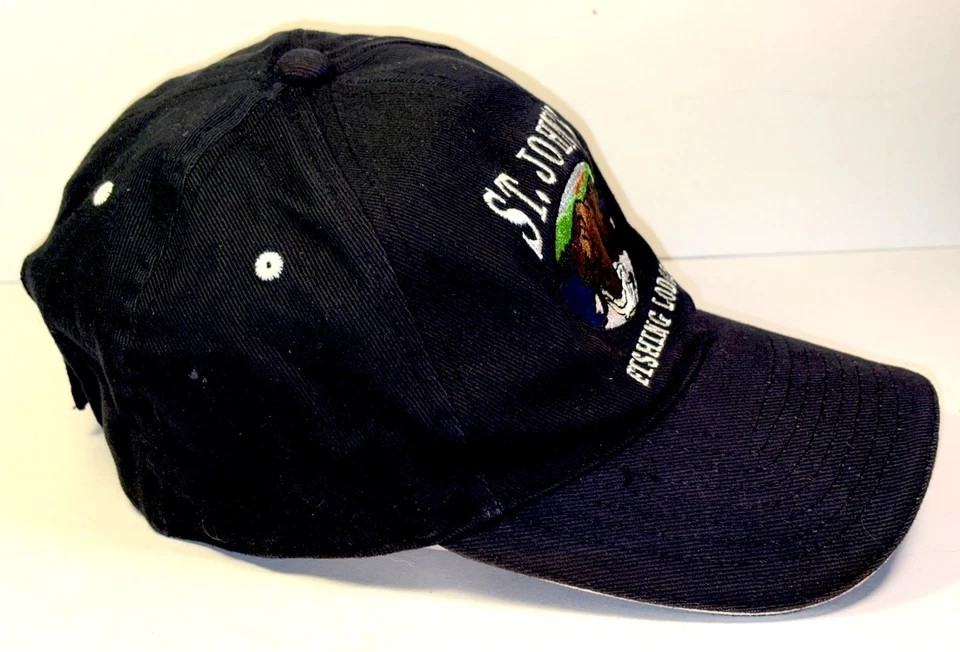 SOMBRERO GORRA ST JOHN'S FISHING LODGE COLUMBIA BRITÁNICA 100% ALGODÓN NUEVO SIN USAR Foto 3 de 4