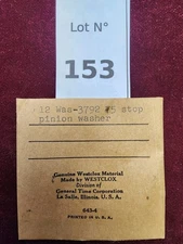 Partial Pack Westclox Stop Pinion Washers WAS-3792 Vintage Watch/Clock Repair