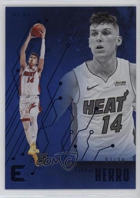 2019-20 Panini Chronicles Essentials Blue 83/99 Tyler Herro #212 Rookie RC 3g6