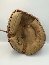 VTG Franklin 4255 Catchers Mitt Cork Tone Cowhide Baseball Softball Glove RHT