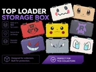 TCG Trading Card Top Loader Storage Pokémon Inspired Box Case