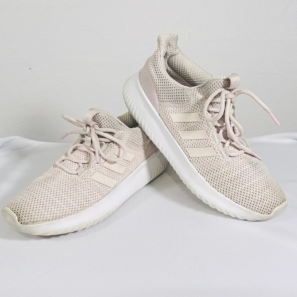 Adidas Cloudfoam Ultimate Zapatos Mujer 9 Caminar Correr Tenis Rosa Claro Foto 2 de 4