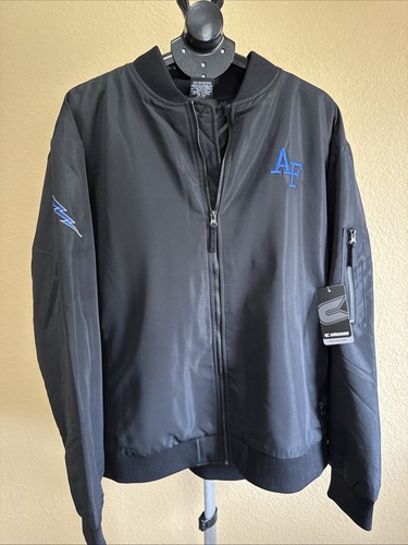 NWT Tags Air Force Falcons Colosseum Full Zip Bomber Jacket Black Men's 2XL - Picture 4 of 6