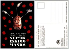 Continental Yupik Mask Tradition Postcard