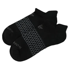BOMBAS Black Antimicrobial Cushioned Footbed Ankle Socks MEDIUM NWT