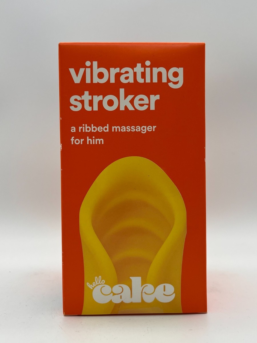 HELLO CAKE VIBRATING STROKER A RIBBED MASSAGER FOR HIM NEW & SEALED MR 698  | eBay