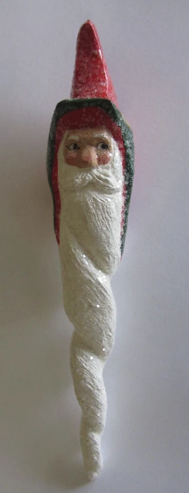 Casa de Hatten Denise Calla 1995 de colección cabeza de Santa hielo adorno colgante usado en excelente estado Foto 2 de 4