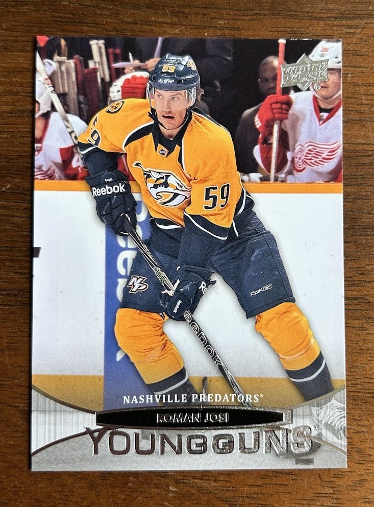 2011-12 UD Series 2 ROMAN JOSI Young Guns Rookie RC #478 Nashville Predators