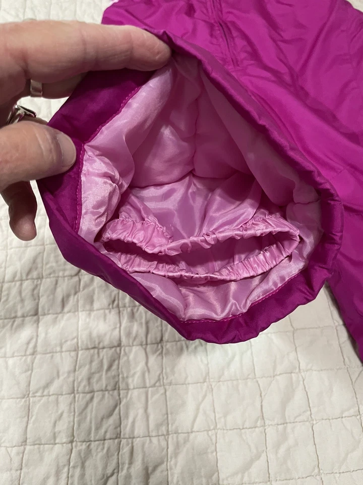 Traje de nieve ZeroXposur para niña púrpura/rosa talla 4T con tirantes ajustables usado en excelente estado Foto 3 de 4