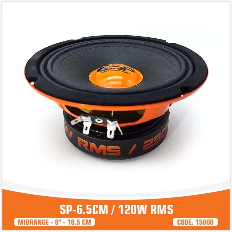 2 SP AUDIO SP6.5CM midrange da 16,5 cm 120 watt rsm portiere sportelli auto car - Immagine 3 di 4