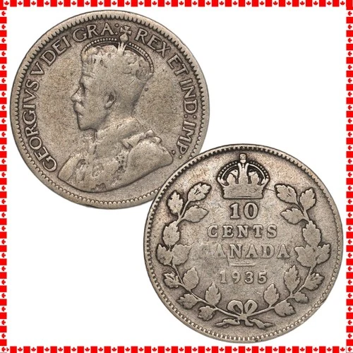 1935 Canada 10 Cents — photo from another recent sale