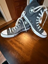 Converse Chuck Taylor All Star High Top Unisex Sneakers Gray.
