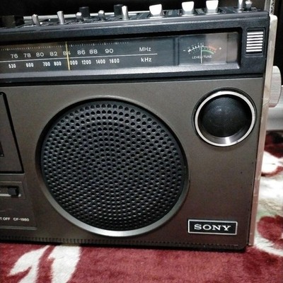 Sony Cf-1980 CF1980 Radio Cassette Recorder FM / Am Tested Working