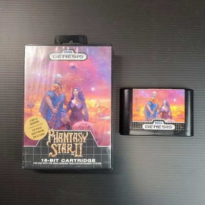 Phantasy Star II (Sega Genesis, 1990) Authentic W/ NEW Bat. Cleaned & Tested 