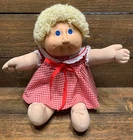 VINTAGE 1978 1982 Cabbage Patch Kid Doll Coleco Blue Eyes Green Signature