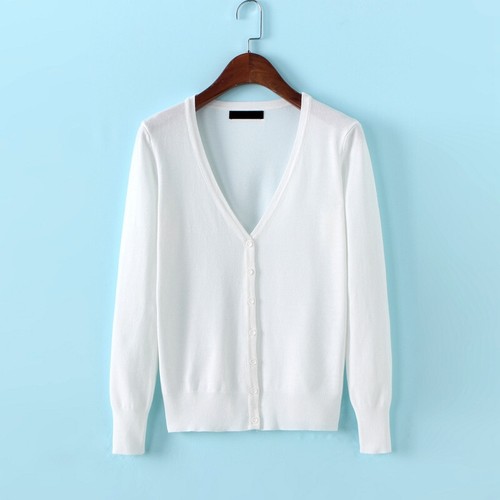 Womens Cardigan Long Sleeve Ladies V-neck Knitted Casual Top Cardigans Outwear - Picture 15 of 32