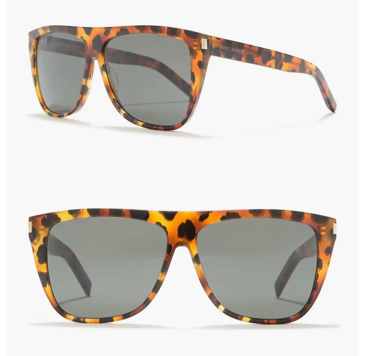 Occhiali da sole Saint Laurent 59 mm oversize avana grigio avana