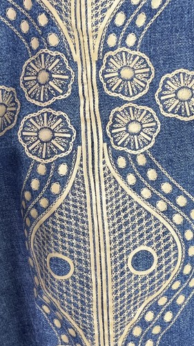 Choice Calvin Klein Women Boho Y2K Blue Denim Skirt 28W - Picture 3 of 7