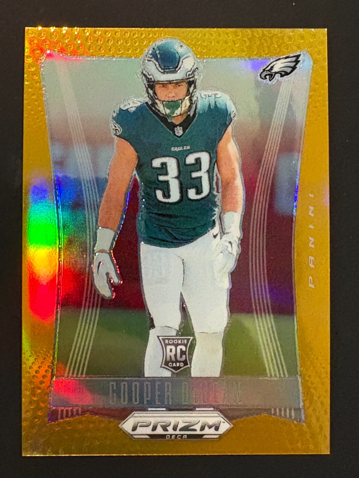 2024 Prizm Deca - Cooper DeJean #243 RC TRUE GOLD PRIZM 03/10 - Eagles