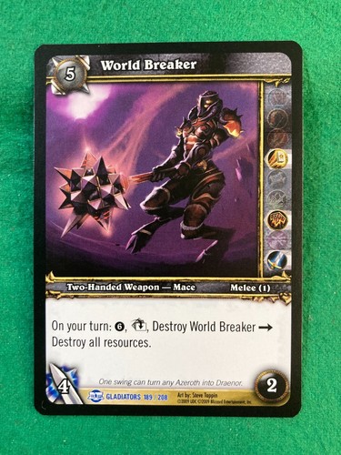 WORLD OF WARCRAFT, WOW CCG/TCG - (BLOOD OF GLADIATORS) SINGLE CARDS - Picture 50 of 50