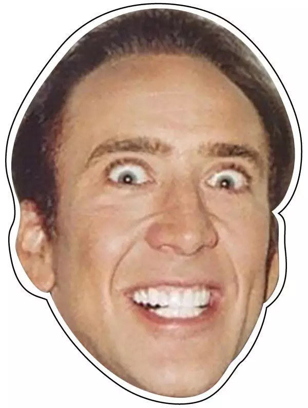 STICKER Nicolas Cage BUMPER STICKER FREE POST Crazy Face Nicholas | eBay