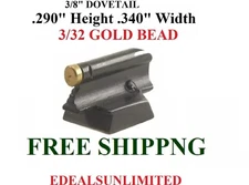3/8" DOVETAIL .290 H .340 W 3/32" GOLD BEAD fits BROWNING MARLIN WINCHESTER