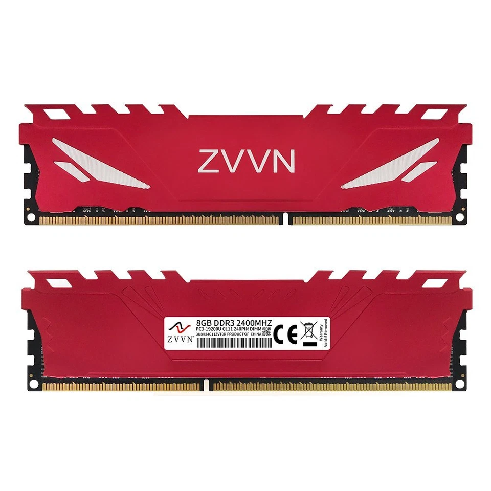 16GB Kit 2x 8GB DDR3 OC 2400MHz PC3-19200U 240Pin Overclocking Desktop Memory ZR - Image 2 of 4