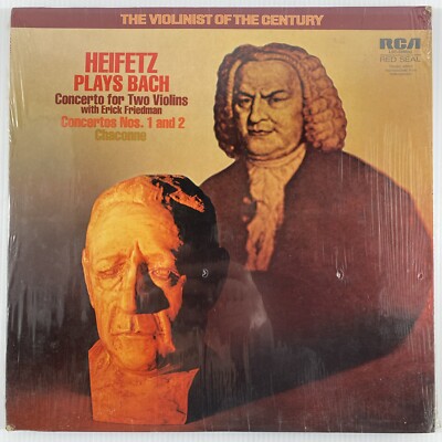 Heifetz Plays Bach Concerto For Two Violins (Nos. 1 & 2) Chaconne LSC-3266 VG+