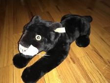 24 STEIFF BLACK PANTHER GIANT PLUSH STUFFED ANIMAL DOLL CAT BIG TOY