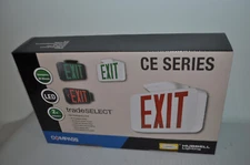 Lot of 6 Hubbell Lighting Compass CEG CE Series LED Emergency Exit Sign White NU