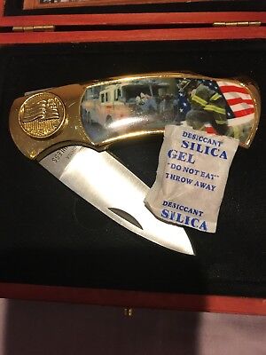 911 NY Fire Dept. メモリアルナイフ New Folding Knife FIRE DEPARTMENT 