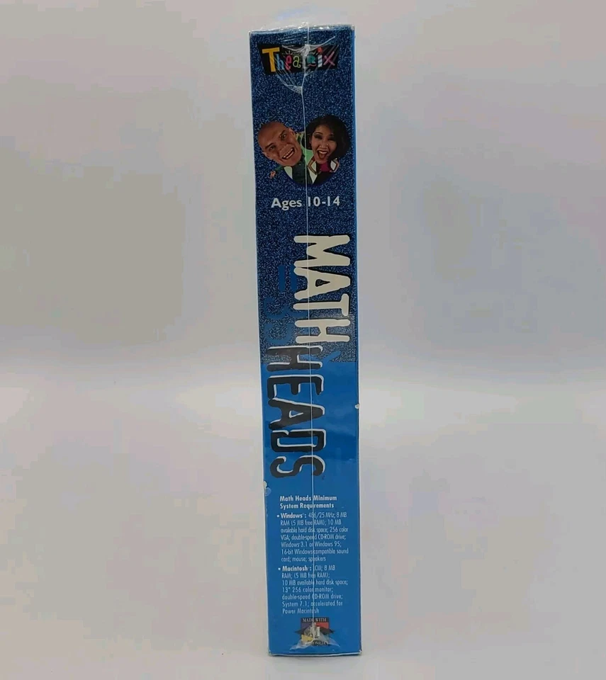 Math Heads By Theatrix PC MAC CD-ROM Ages 10-14 Vintage Sealed  - Image 4 of 4