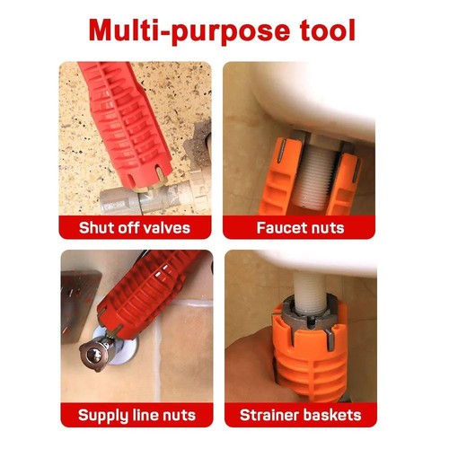 14-in-1 Faucet Sink Wrench Installer Kit for Bathroom Kitchen Plumbing Tool - Picture 18 of 26