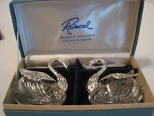 Raimond 2 Swan Open Salt Cellar in original box