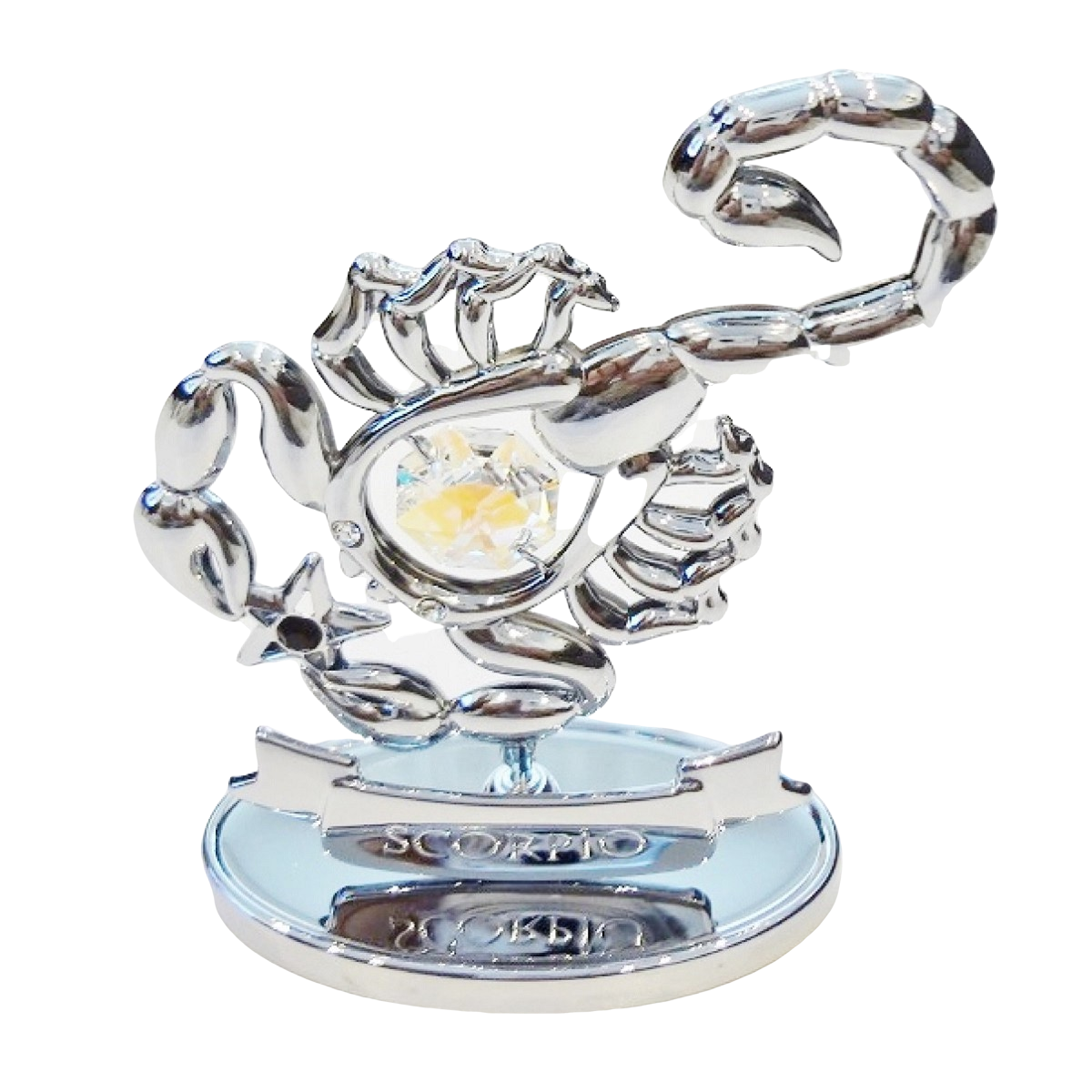 Crystocraft Scorpio Zodiac Crystal Ornament With Swarovski Elements Gift Boxed