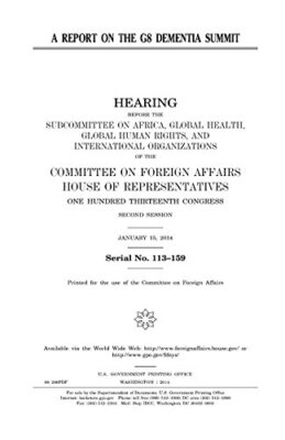 A report on the G8 dementia summit, Congress, Re 9781981589579 Free Shipping-,