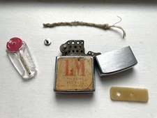 L&M Filters  - Vintage Kron Imperial Windproof Cigarette Lighter w/ Wick Flints