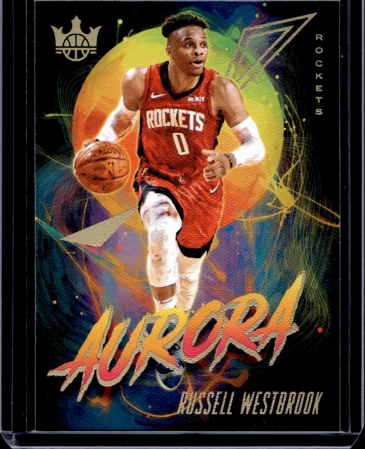 2019-20 Panini Court Kings Basketball Russell Westbrook Rockets #9 Aurora SSP